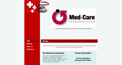 Desktop Screenshot of medcaretransportation.com