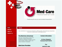 Tablet Screenshot of medcaretransportation.com